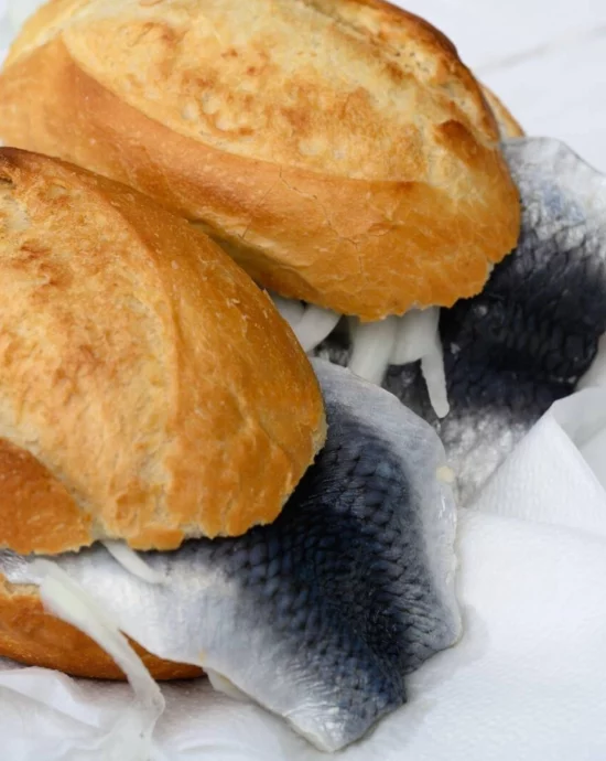 Bismarckhering-Brötchen