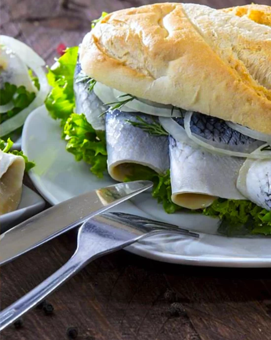 Bismarckhering-Brötchen